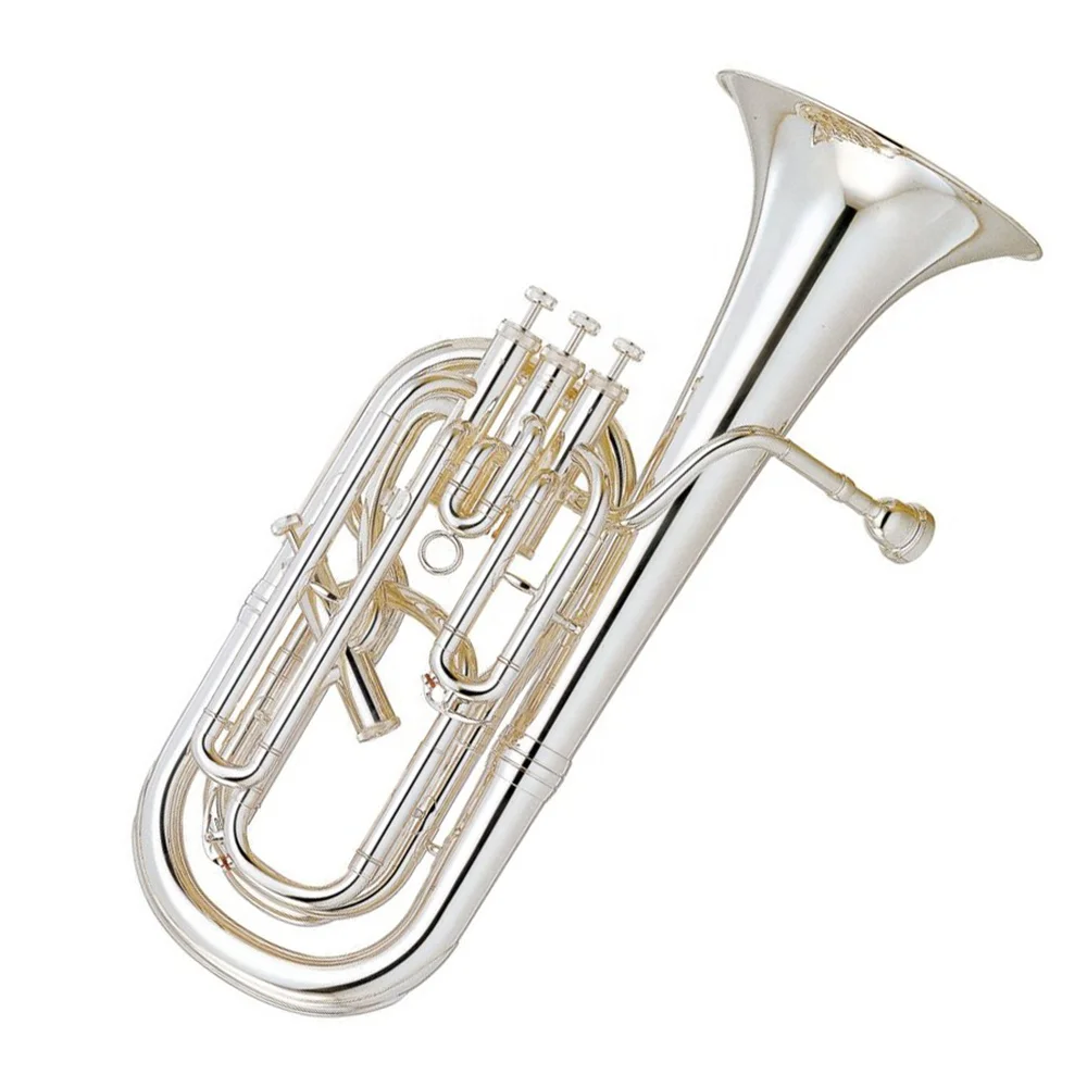 OEM High Quality Silver Baritone Horn for Students Tone BB Model JYBT755S Trumpet