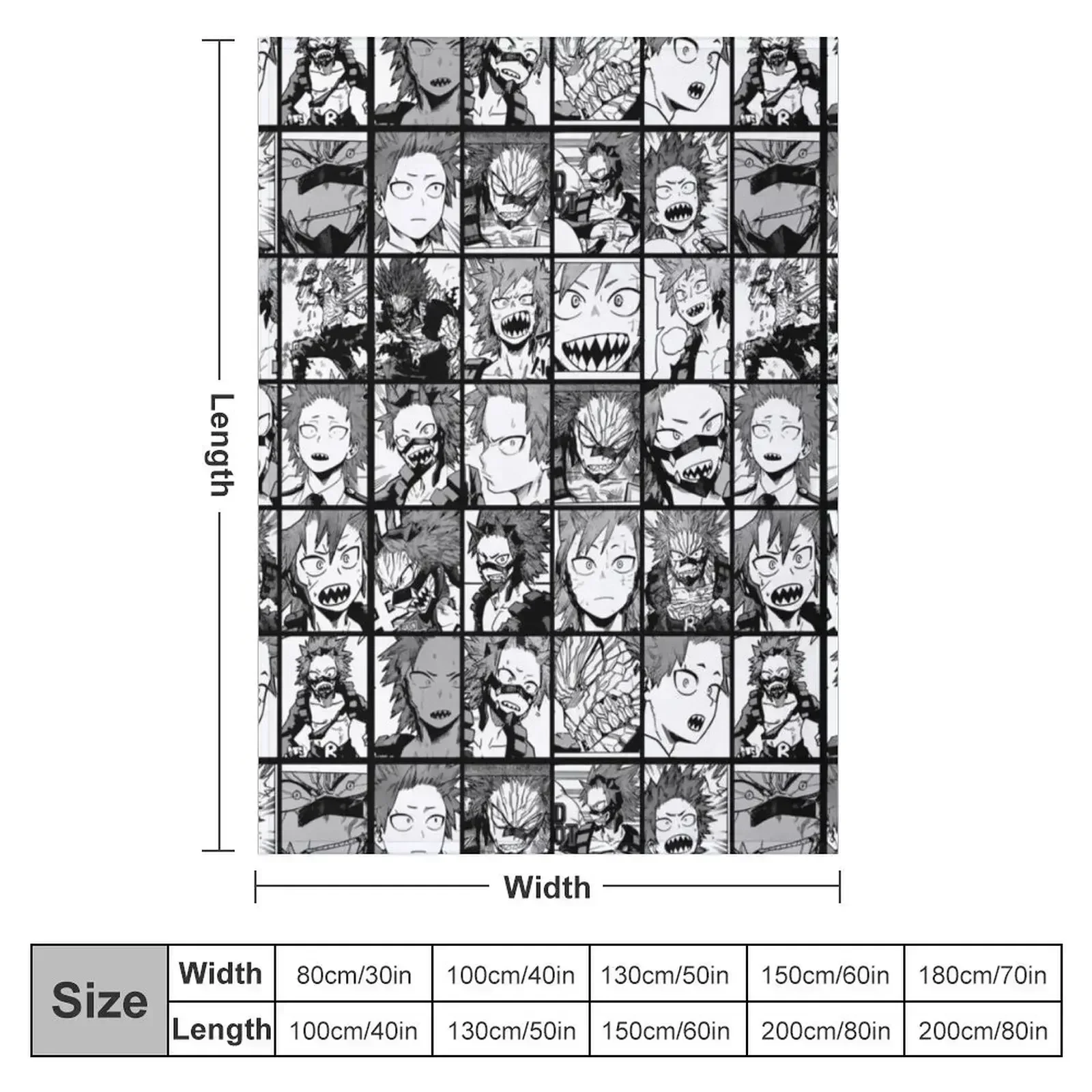 Kiri manga panels black and white version Throw Blanket Heavy Luxury Throw Sofas Retros Comforter wednesday Blankets