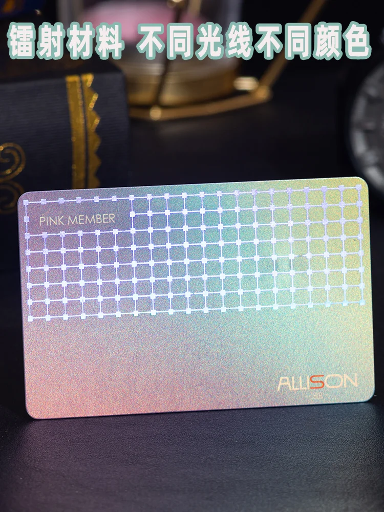 Custom.Membership Card Customization Card Making VIP VIP Customized Frosted Matte Surface Black Material Card High-End Gilding