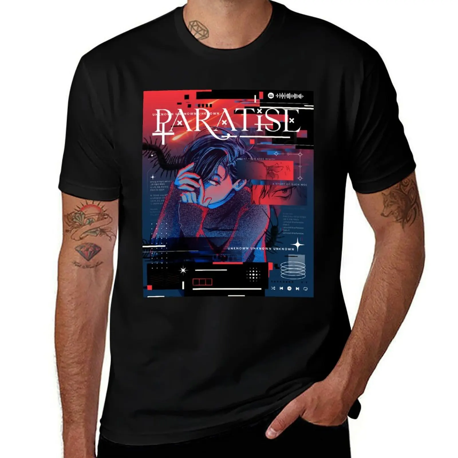 

ALNST - Paratise Ivan T-Shirt croswit shirt man graphic t shirts new edition summer tops sweat shirts, men