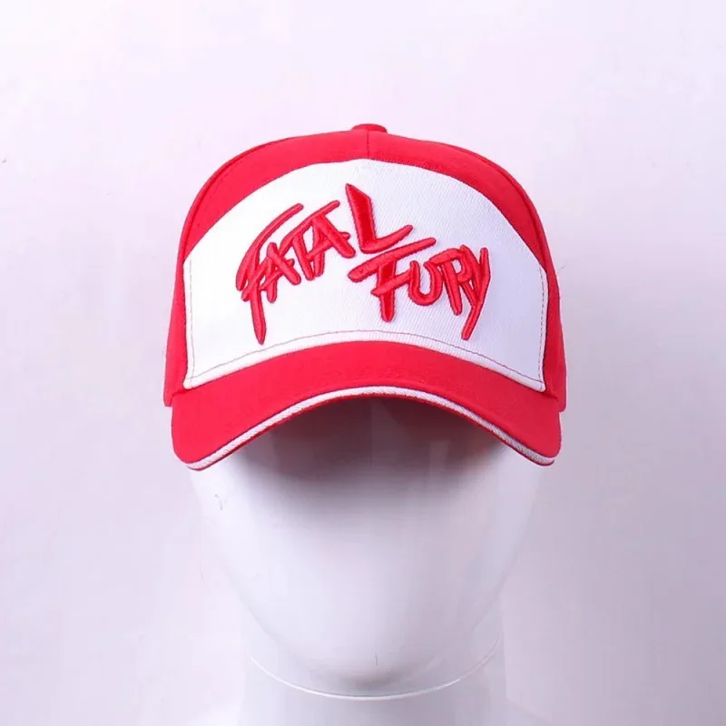 Fatal Fury boxing emperor Terry hungry Wolf said cloth hat embroidery cap cotton baseball hat net hat