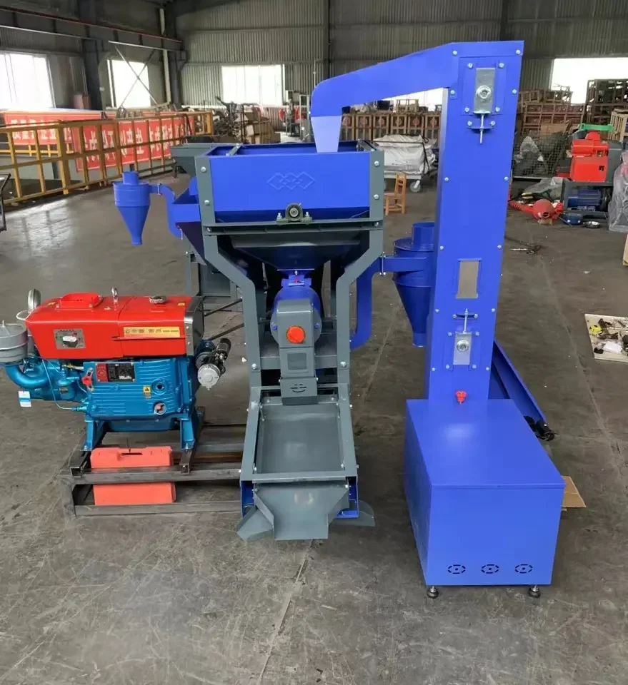 Automatic Combined Rice Mill Plant Paddy Destoner Grain Polishing Machine Screen Hulling Separator Bucket Elevator for Farm