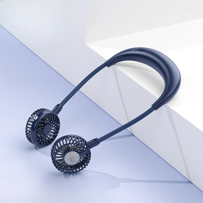 

Neck small fan, portable mini lazy neck neck usb charging foldable silent, small portable