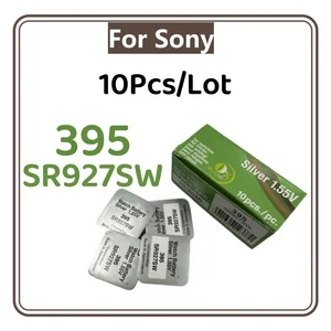 Pin lithium đồng hồ, điều khiển đồ chơi, đồ chơi máy tính, Sony SR927SW, AG7, 395, LR927, 395AL926F, 10 % 6 ngăn xếp bán hàng chính 395 - №4