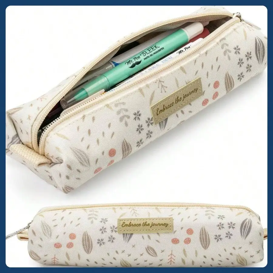 かわいいペンケース、ボヘミアンデザイン、多目的キャンバス聖書ペンケース、新学期用品