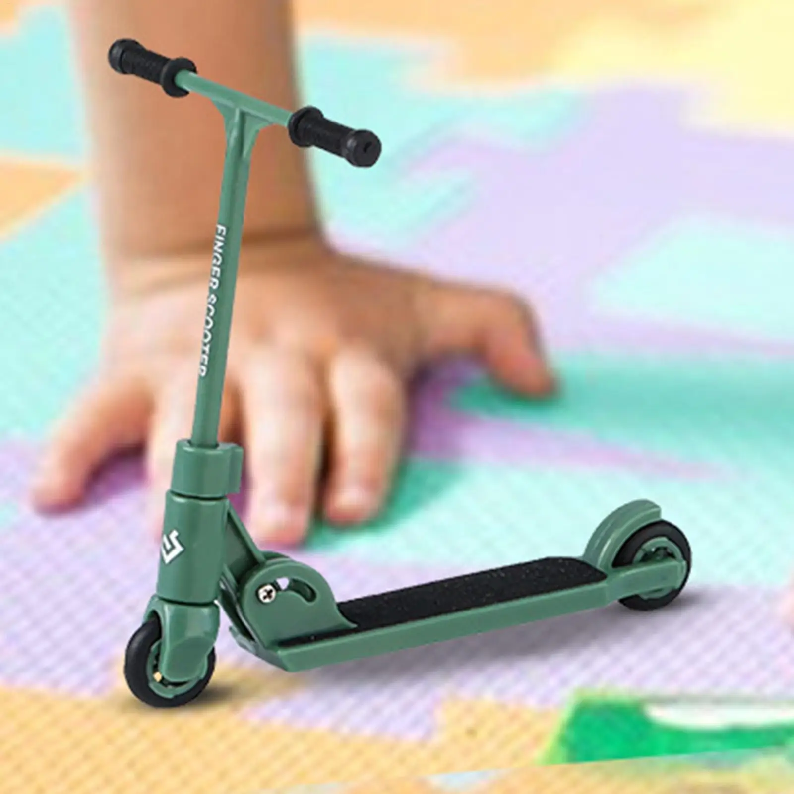 mini Foldable T-type Kids Kick Scooter BMXFinger Skateboard with Brake Educational Toy Fun Fingertip Movement for Children - view 4