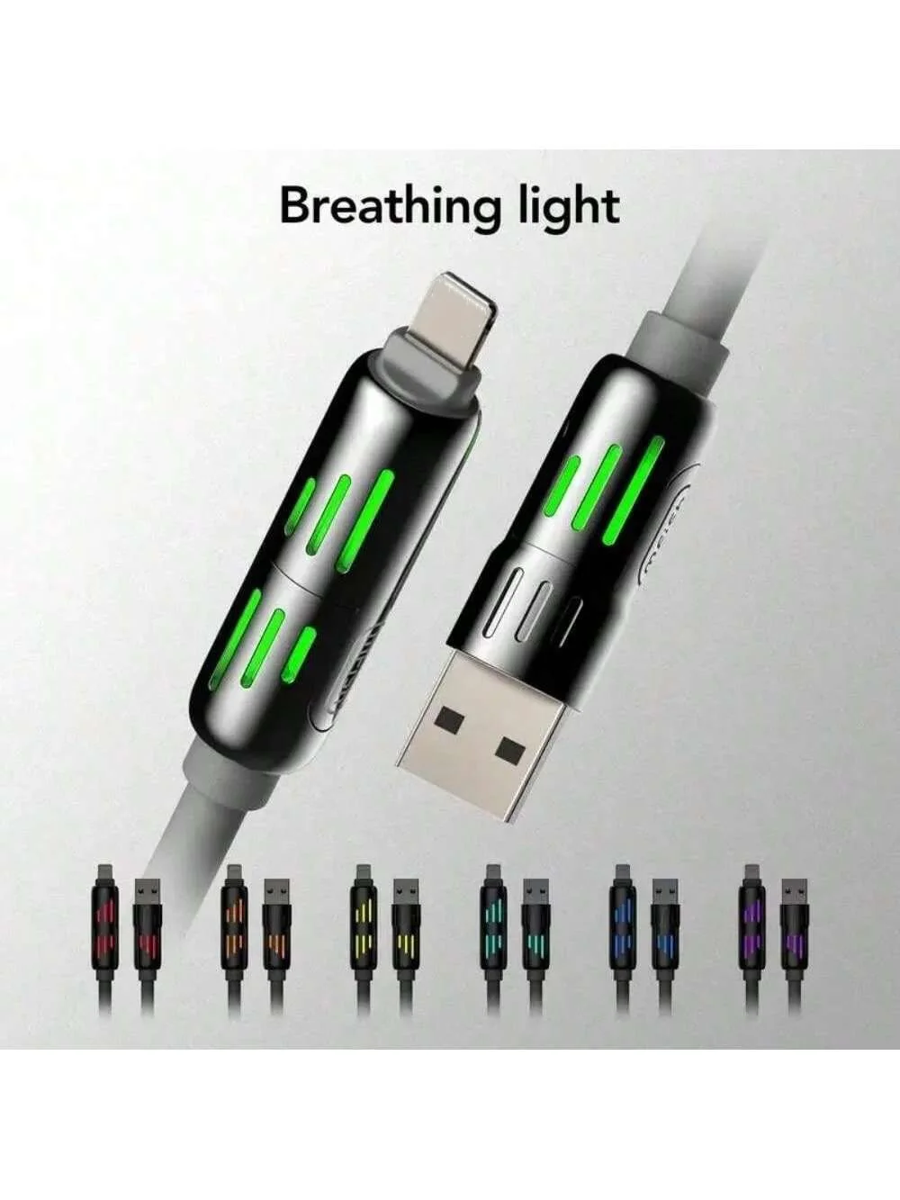 240W Fast Charging and Data Sync MFISH 4-in-1 Multi-Function USB Charging Cable USB, Type C, lightning-Max for iPhone, iPad,