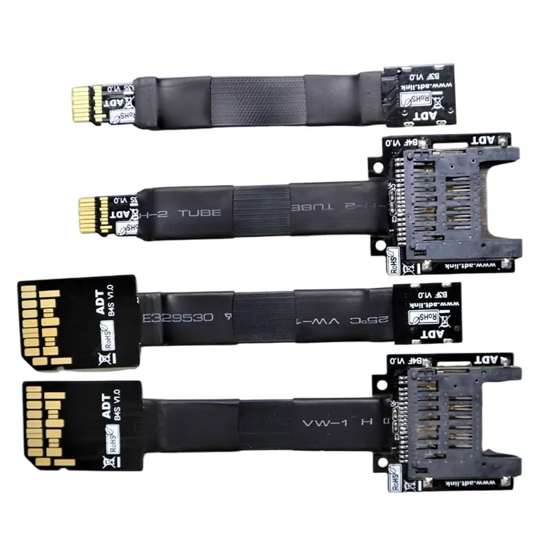 ADT-Link Micro SD TF Extension Cable Supports SDHC SDCC UHS-III Full Speed Non FPC Card Reading Navigation Extend Adapter