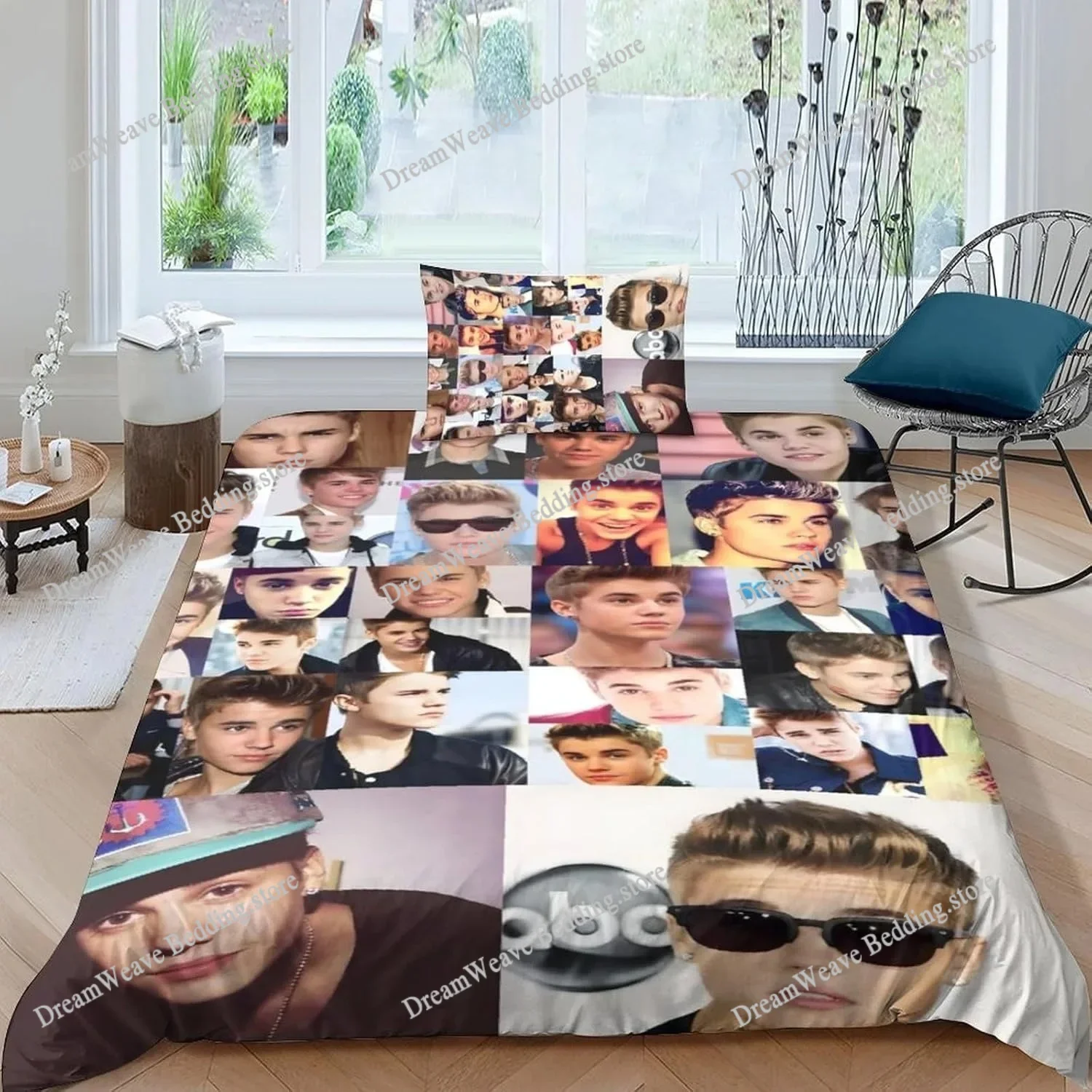 

Popular Singe Justin Bieber JBiebs Bedding Set Duvet Cover Bed Set Quilt Cover Pillowcase Comforter King Queen Size Boys Adult74