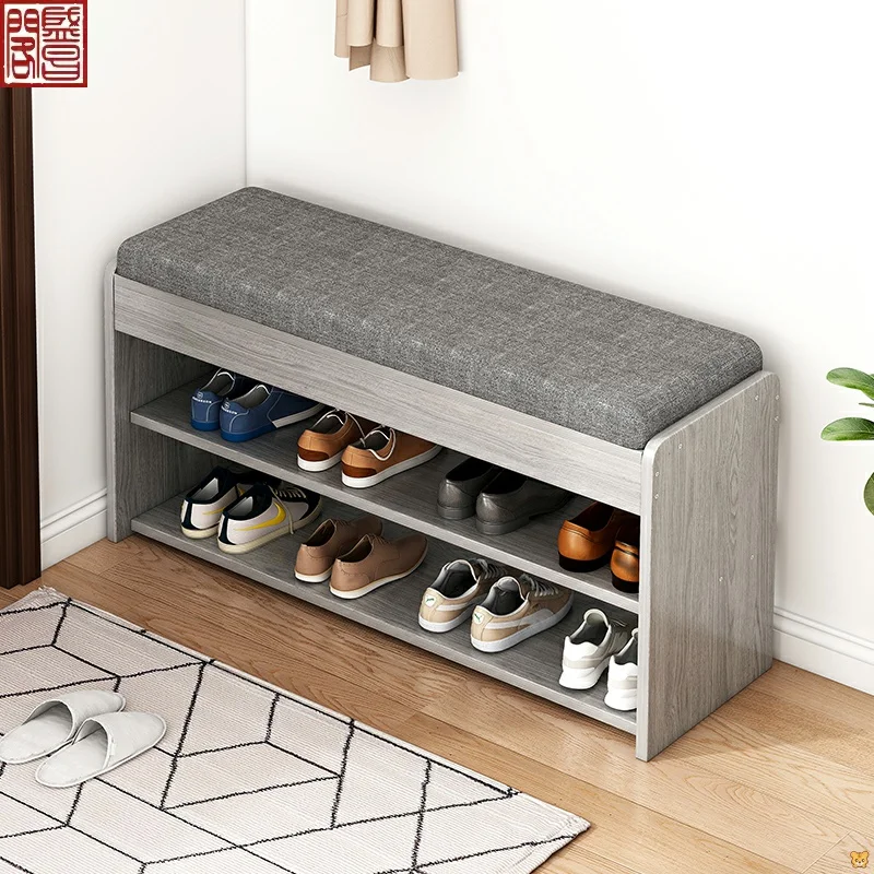 

Nordic Modern Wooden Shoe Cabinets With Seat Dust Proof Entrance Shoecabinet Dust Proof Spaace Saaving Zapatero Home Furniture