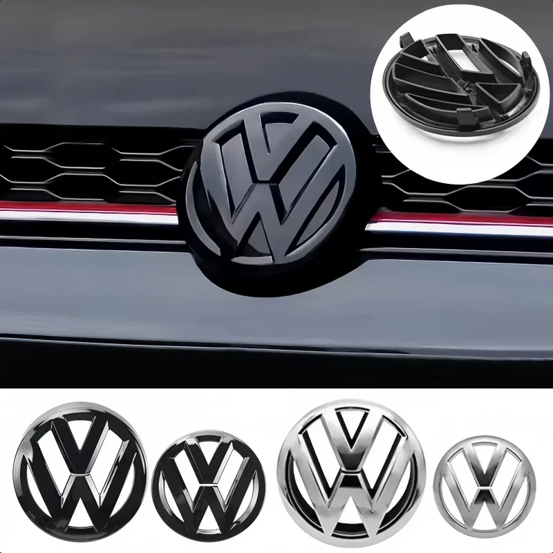 

2026 Новый для VOLKSWAGEN VW для VW Golf 6 MK6, специальный значок передней решетки + логотип заднего багажника, выделенный черный/серебристый логотип ABS Modifi