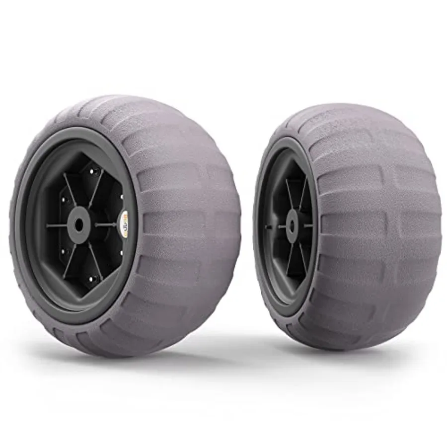 Beach wagon application, rubber material, black color, 16-inch balloon wheels with free air hand pump and bearing for easy sand