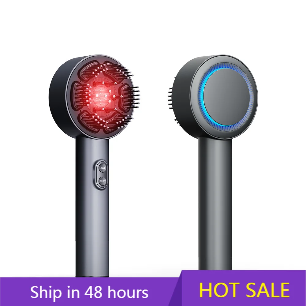 

YTYIN 2025 New Arrivals 660nm Red Light Hair Oil Applicator 4D Bionic Massage Electric Scalp Massager Comb