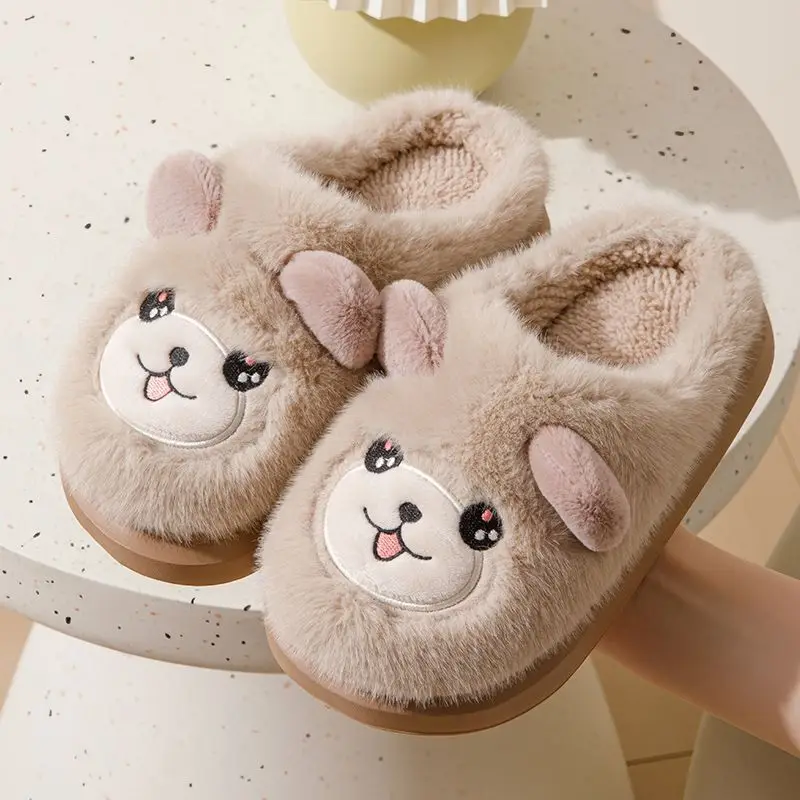 

2026 New Kids Winter Cotton Slippers Girls Extra Thick Indoor Home Use Stain Resistant Cotton Footwear Bestseller