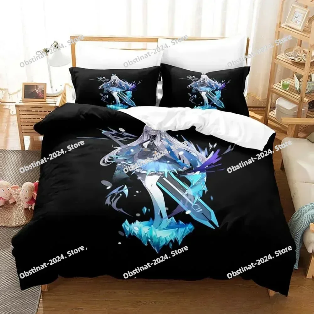 Game Tower of Fantasy Anime 3D Printing Comforter Bedding Set,Duvet Cover Quilt Cover Pillowcase,King Queen Size Bedding Set Kid