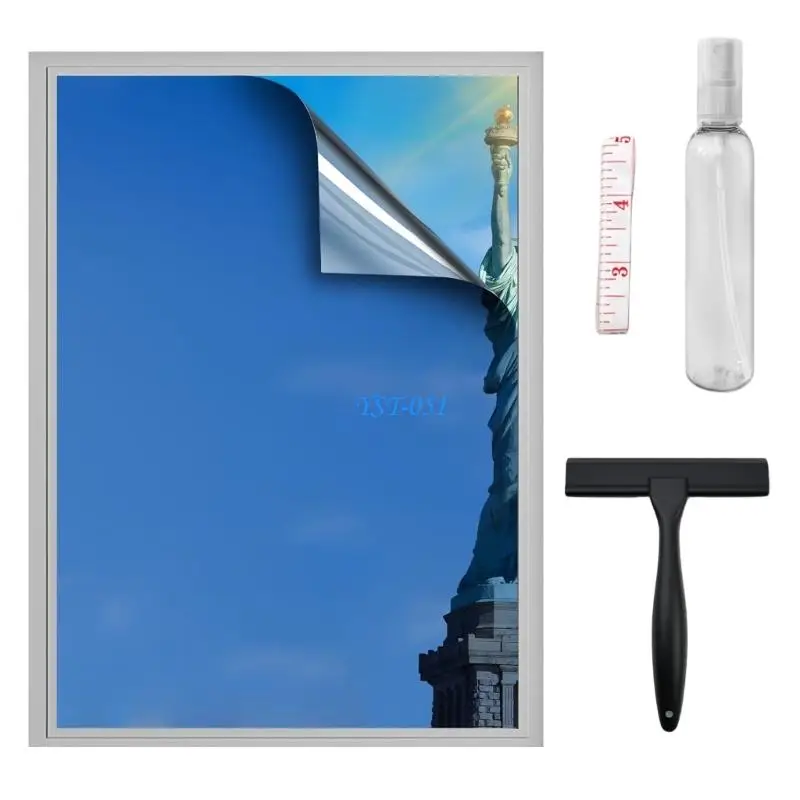 E15A Reflective Blue Silver Window Film 0.4X2M For Light Management And face Care