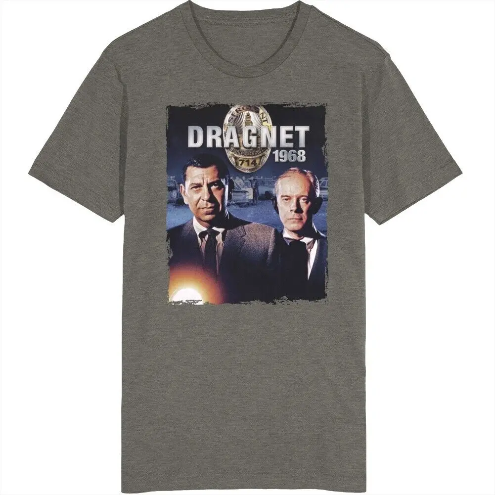 

Dragnet 68 Tv T Shirt Fashion Top tee T Shirt Short Sleeve Cotton Men's Crew Neck Printed Tee