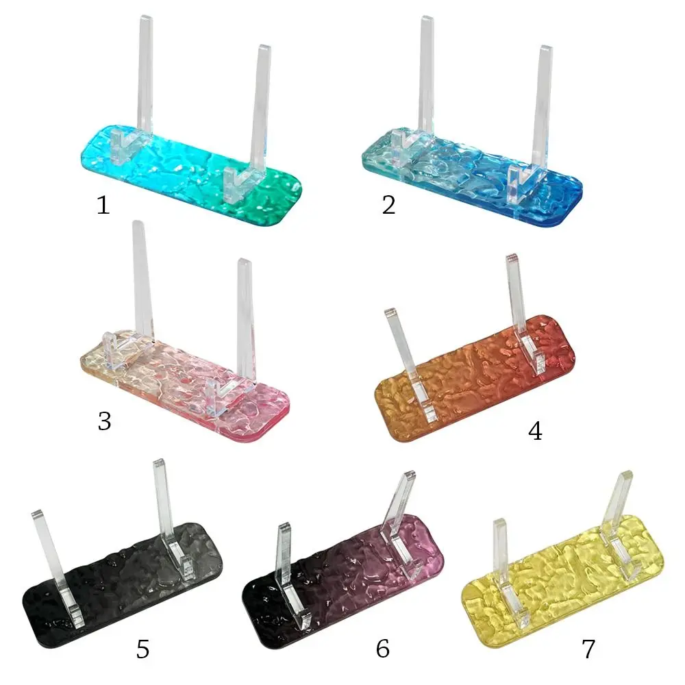 Creative Clear Acrylic Display Easels Rack Water Ripple Bracket Picture Frames Holder Beautiful Fashion Plate Holder Stand