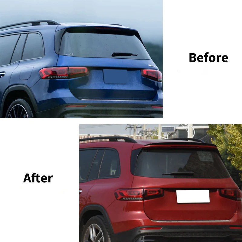 For Mercedes Benz X247 GLB180 GLB200 GLB35 2019+ Car Rear Roof Lip Spoiler Tail Top Wing Lid Exterior Modification Kits Tuning