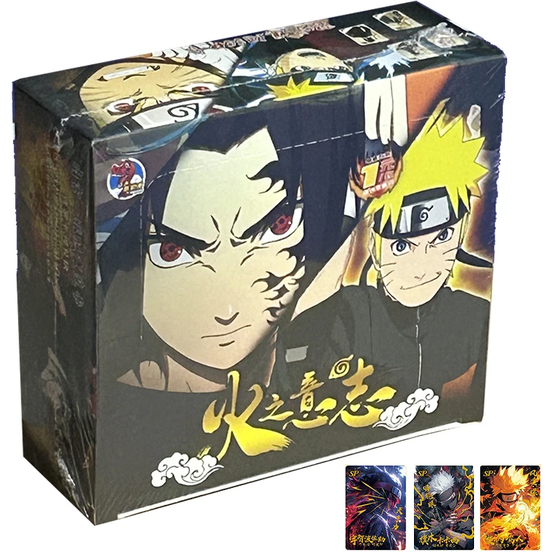 Little Dinosaur NARUTO Flash SSP CP Collection Card HY-2001 Tcg Booster Box Uzumaki Uchiha Sasuke Game Cards For Children Gift