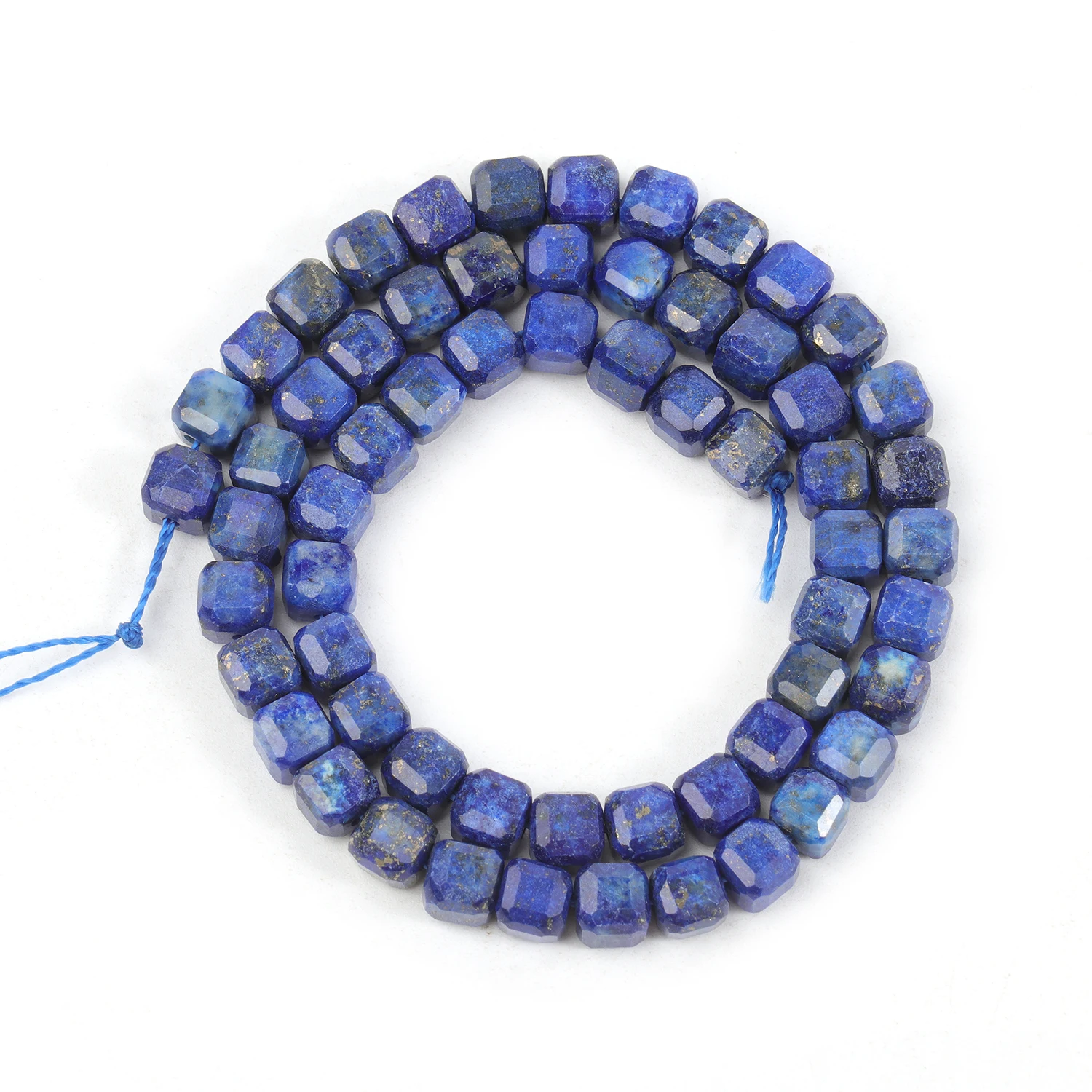 Natural Lapis Lazuli Faceted 5mm Square Cube Shape Beads for Jewelry Making Diy Bracelet Necklace Beading Accessories