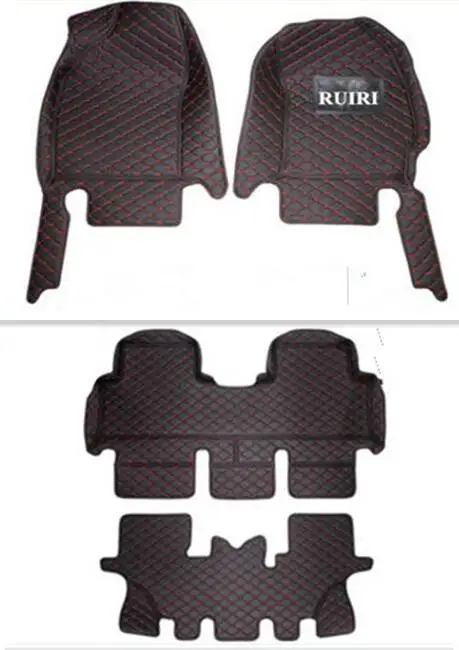 Custom special car floor mats for Right hand drive Peugeot 5008 2023-2017 7 seats High quality Rugs waterproof durable carpets
