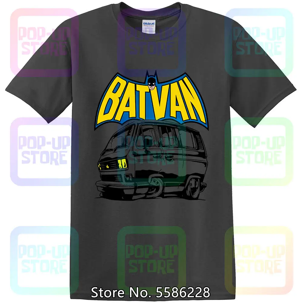 BatVan, T25  Harajuku streetwear shirt men van T Shirt - Gift Him Dad T3 Doka Bus Caravelle Vanagon Wedge