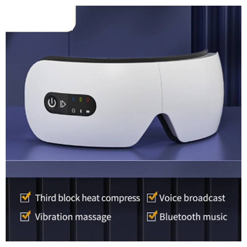 

Красота массажер для глаз вибрационный массаж горячий компресс Bluetooth музыка защита глаз снимает усталость светодиодный дисплей