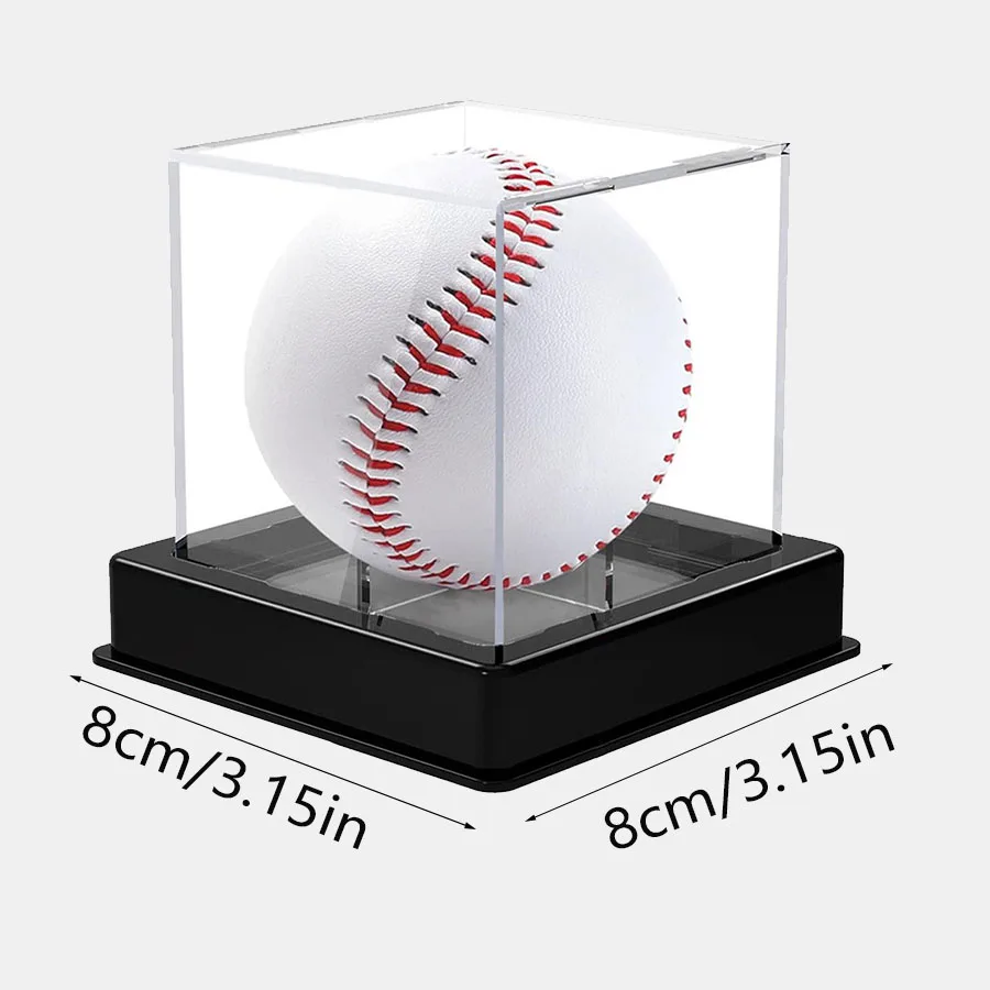 Quality Acrylic Baseball Box Display Golf Tennis Ball Transparent Case For Souvenir Storage Box