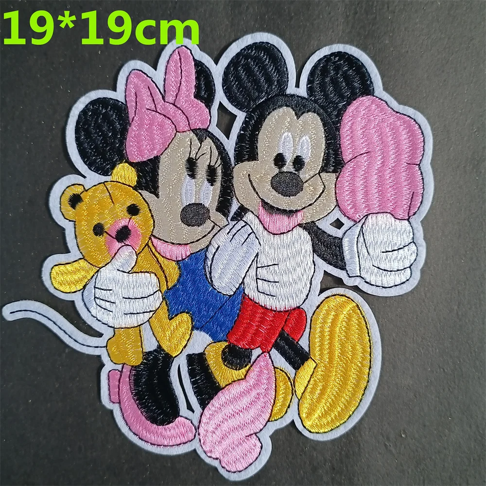 1 stücke Marke Neue Pailletten Bogen Minnie Applique Cartoon Bogen Aufkleber Hand Nähen DIY Patchwork Stickerei Patch Kleidung Kleid Kleidung