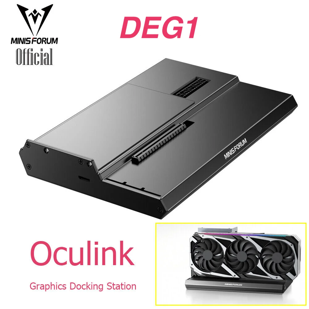 MINISFORUM DEG1/MGA1 Oculink Graphics Dock Station with RX-7600MXT supports up to RTX-4090/RX7900XTX MGA1 Graphics Graphics Dock