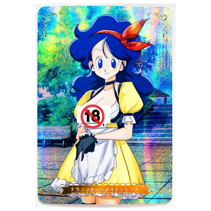 9pcs/set Dragon Ball ACG Ranchi Chichi Android 18 Nude Maid Outfit Heroes Battle Card Ultra Instinct Game Collection Cards