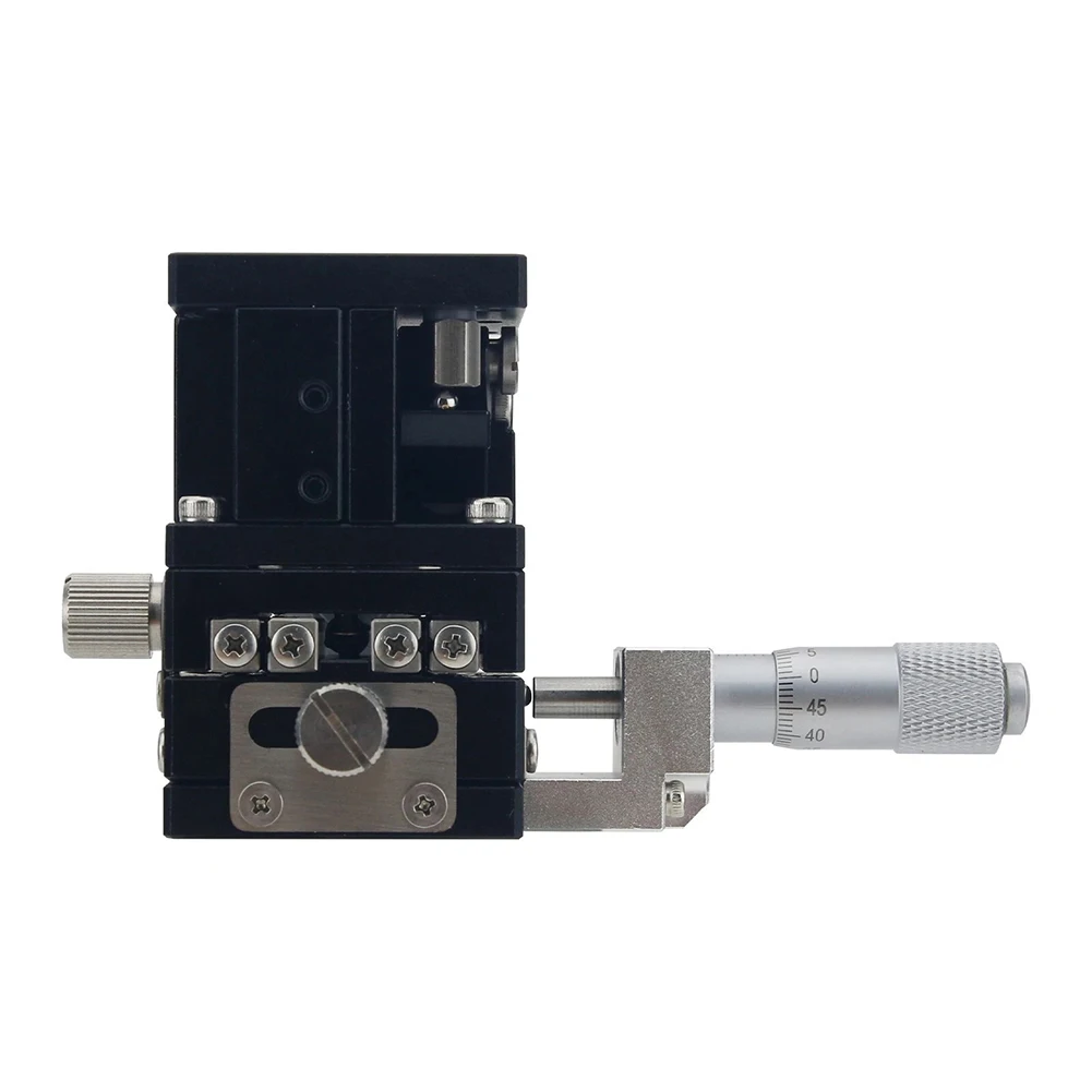 For Medium-to-heavy-load Positioning 40 X 40mm 1.6 X 1.6 Inches XYZ-Axis Sliding Stage Connector Wear-resistant Alloy Micrometer