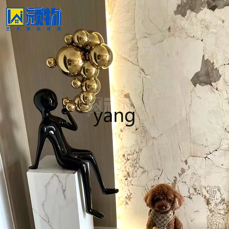 LH1  Figure Ornament Hotel Lobby Mall Decoration Abstract Sculpture Artwork