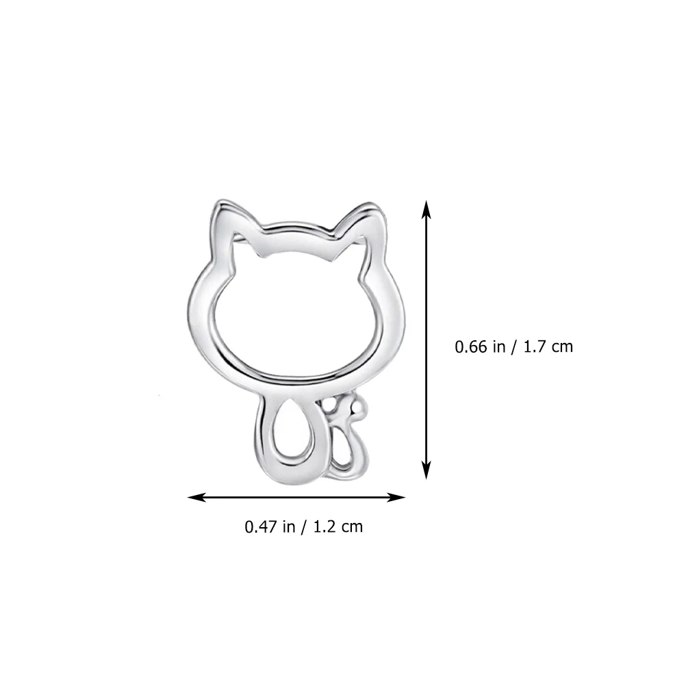 Cutout Cat Pendant Hollow Hollow-out Necklace DIY Decor Delicate Choker Fashion Making Fine Stylish