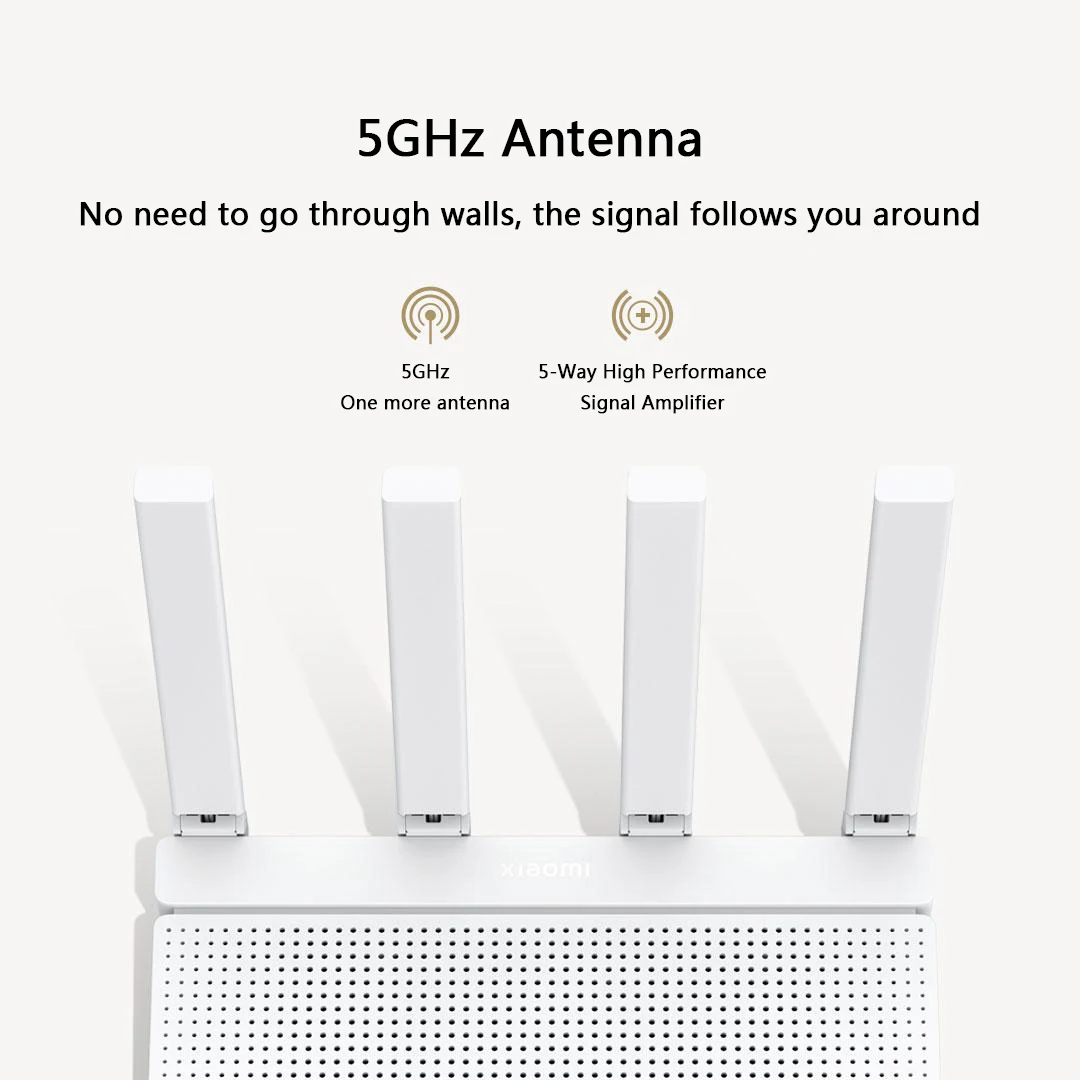 Xiaomi AX3000T Mesh Router 3000Mbs 256MB WiFi6 Dual WAN 2.4/5GHz Signal Network Qualcomm CPU Repeater Amplifier with Mi Home