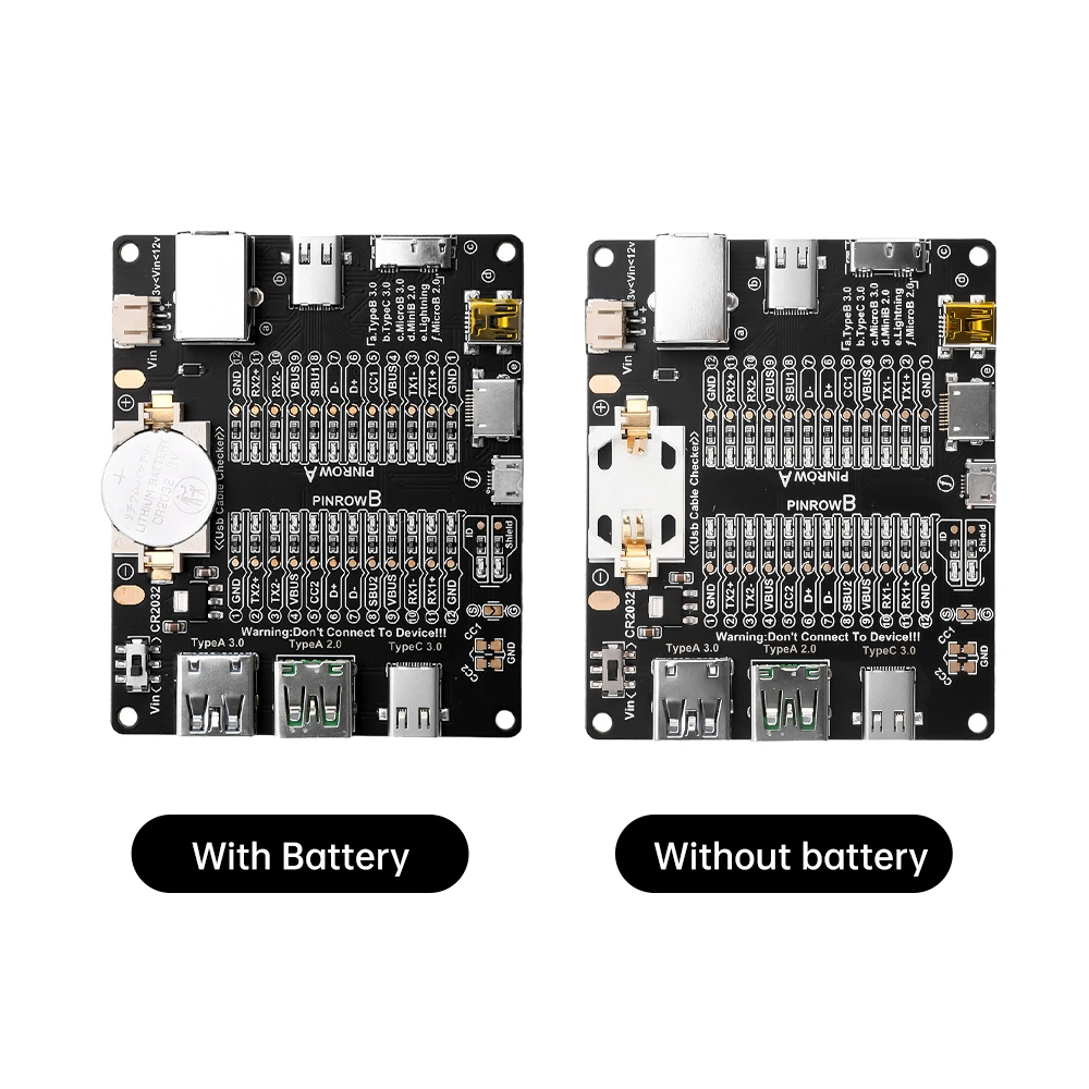 USB Cable Tester Type-C Micro-B Type-B MicroB Cable Test Board Short Circuit Switch Switch for iOS Android Test Board Tool