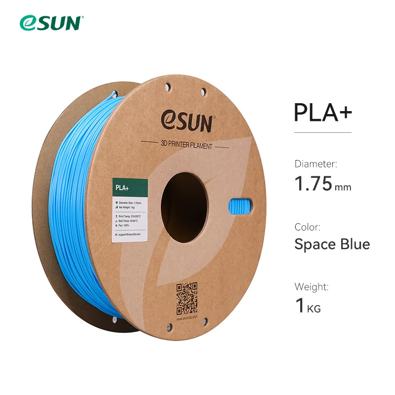 eSUN 3D-printerfilament PLA+ 1,75 mm Dimensionale nauwkeurigheid +/- 0,03 mm 1 kg (2,2 LBS) Spoel 3D-printmateriaal voor 3D-printers