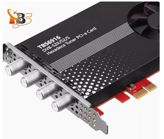 For TBS6916 DVB-S2X/S2/S 16 frequency input pcie interface computer TV data receiving card