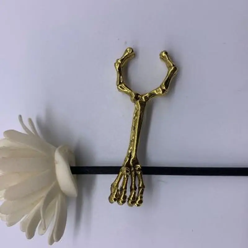 2022 NEUE Stil Hand Knochen Rauchen Ring Personalisierte Ring Zigarette Halter Starke Rauch Zigarette Halter Halter Schädel Muster