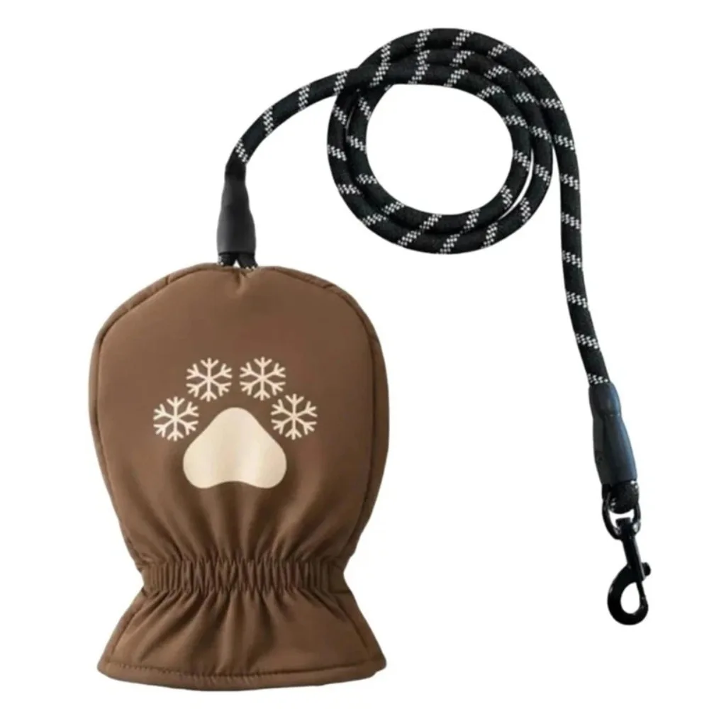 

With Built-in Thermal Mitten Warm Dog Leash Thickened Windproof WarmLeash Dog Leash Waterproof Cold Protection