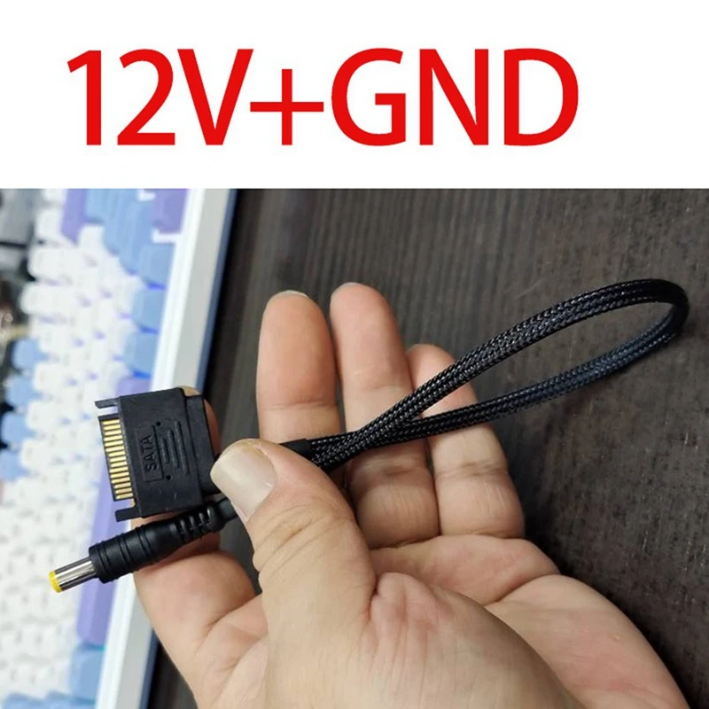 Power to DC5521 Adapter Cable Male to DC 5.5mmX2.1mm Converter Adapter Power Supply Cable 12V Output