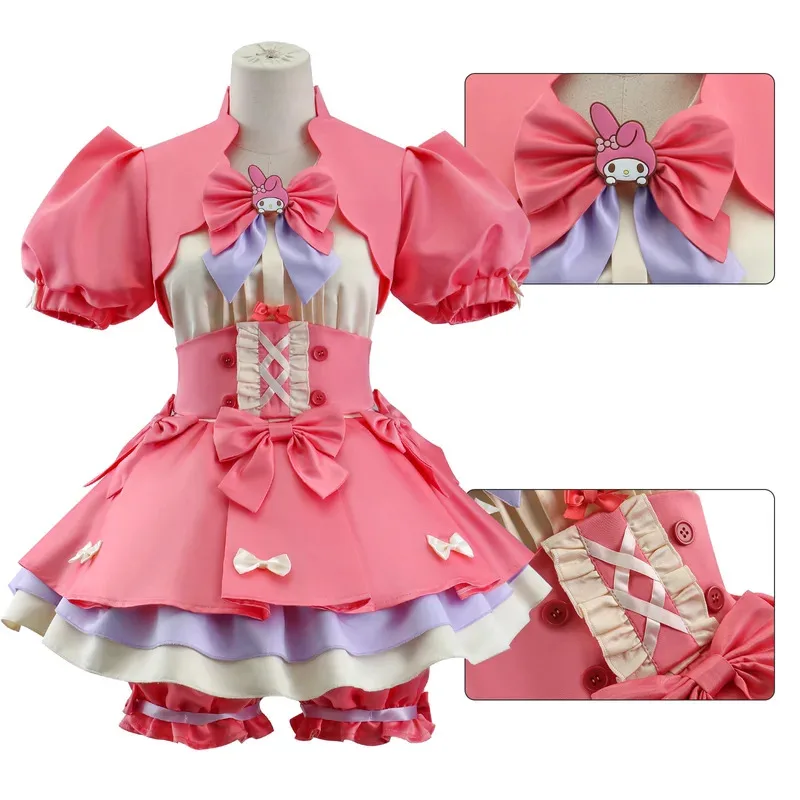 

CyLily Barrier Cosplay Game Identity V Cheerleader Cosplay Costume Party Uniform Pink Dress Carnival Anime Role Play Suits