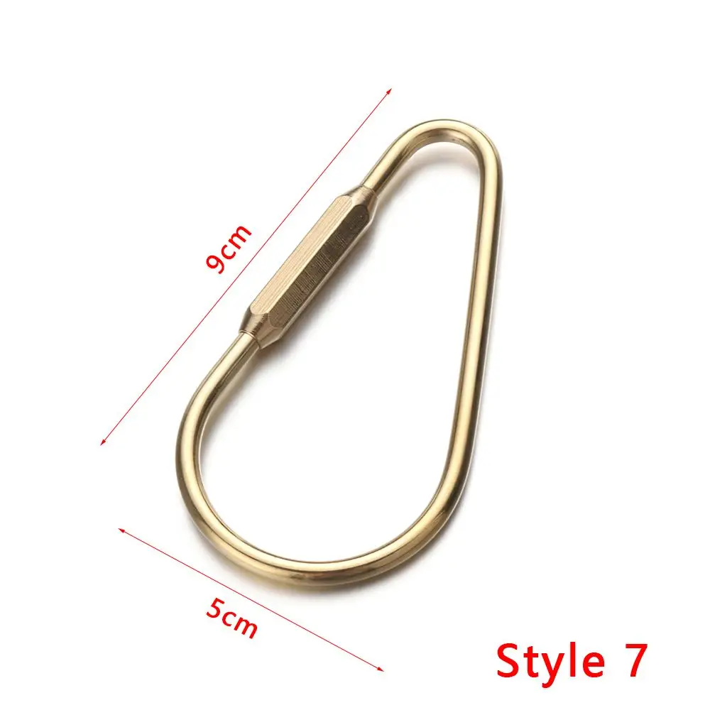 

Unique Buckles DIY Craft Tools Brass Keychain Key Ring Jewelry Accessories Pendant