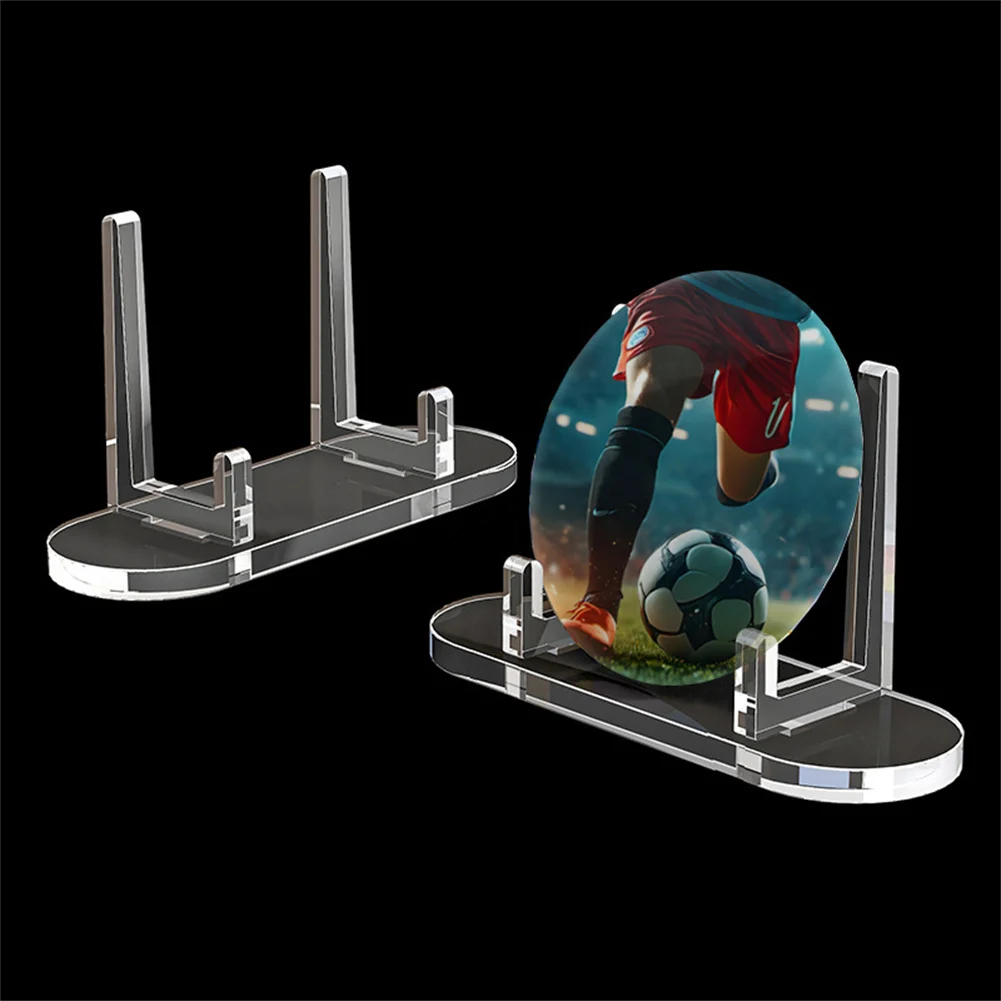 50PCS Acrylic Transparent Stand - Multi-purpose Display Stand, Business Card Holder & Badge Display Stand