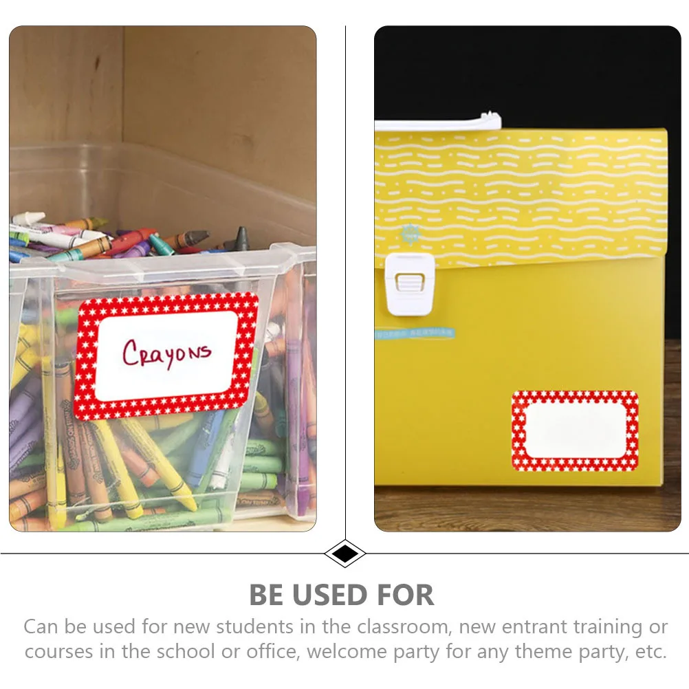 

Color Name Tag Labels Sticker Sign Stickers Colorful Badge for Containers Sticky Blank Tabs