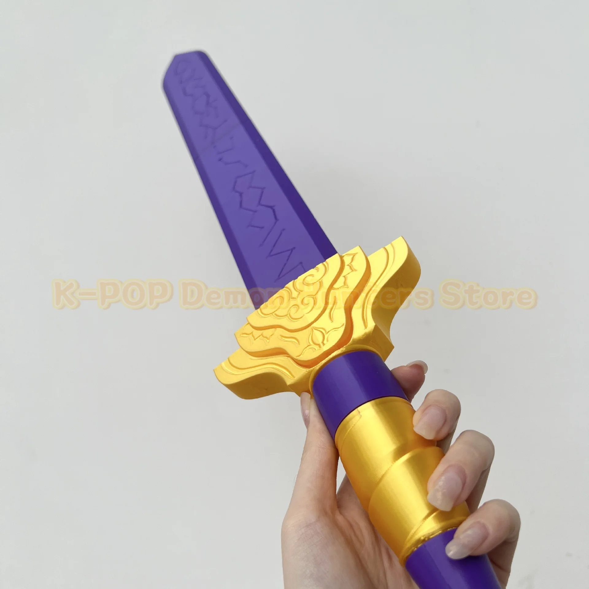 رومي تأثيري السيف شيطان هنتر KPop شيطان هنتر الضوء الأرجواني توسيع السيوف سكين حلية للفتيات مجموعة الدعائم اكسسوارات