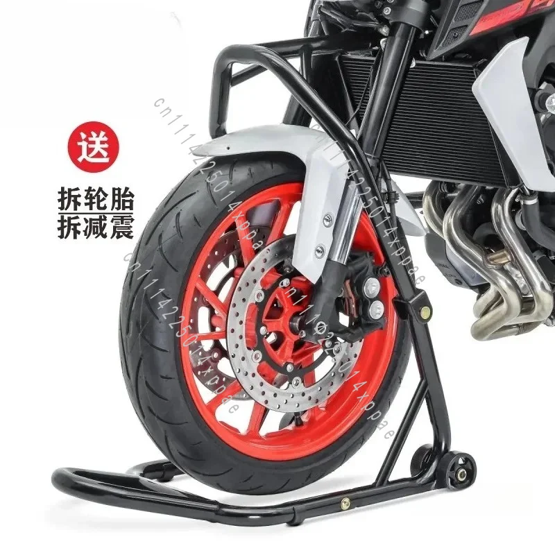 For Moto Bikes Shop Repairing ToolMotorcycle Stands Bike Stand Front Wheel Support Frame Stand Swingarm Lift