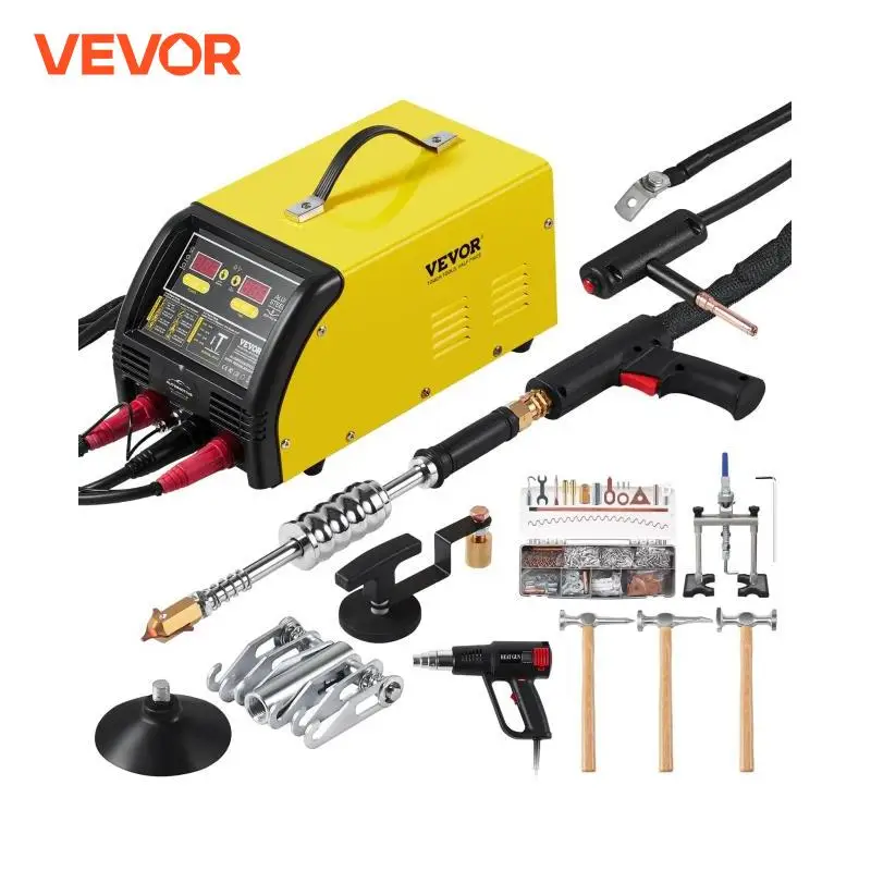 VEVOR Stud Welder Dent Repair Kit 5KW Welder Machine with Auto/Manual Welding 10 Modes Spot Welding Repair Tool for Auto Repair