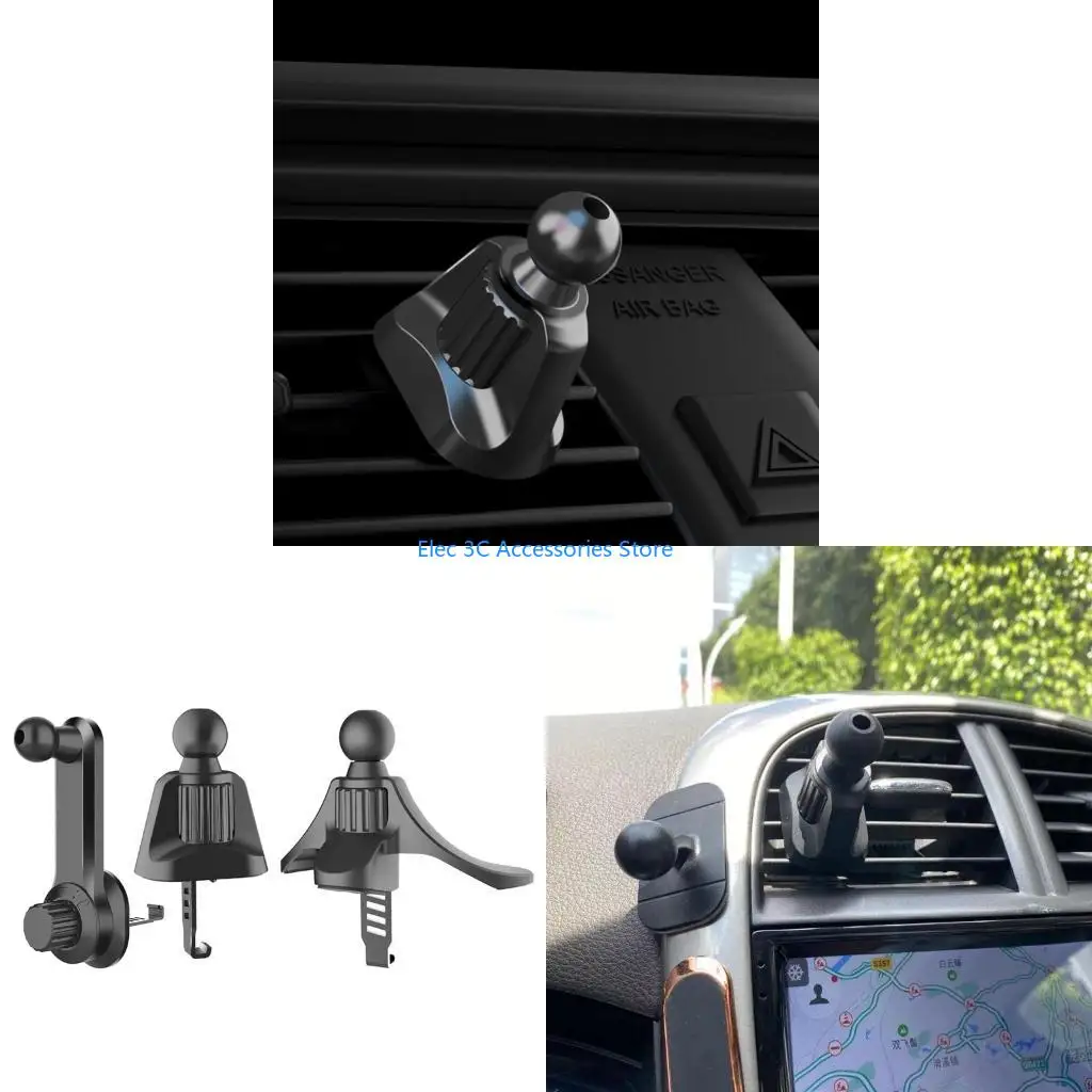 Y51A Car Air Vent Mount Clip Adapter Universal 17mm Ball for Head Phone Holder Stand Clamp for Car Extension Support